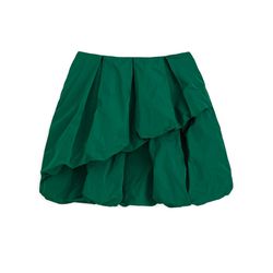 Double bubble skirt in pine green, $90