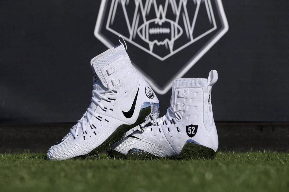 Check out these sick Khalil Mack cleats - Silver And Black Pride