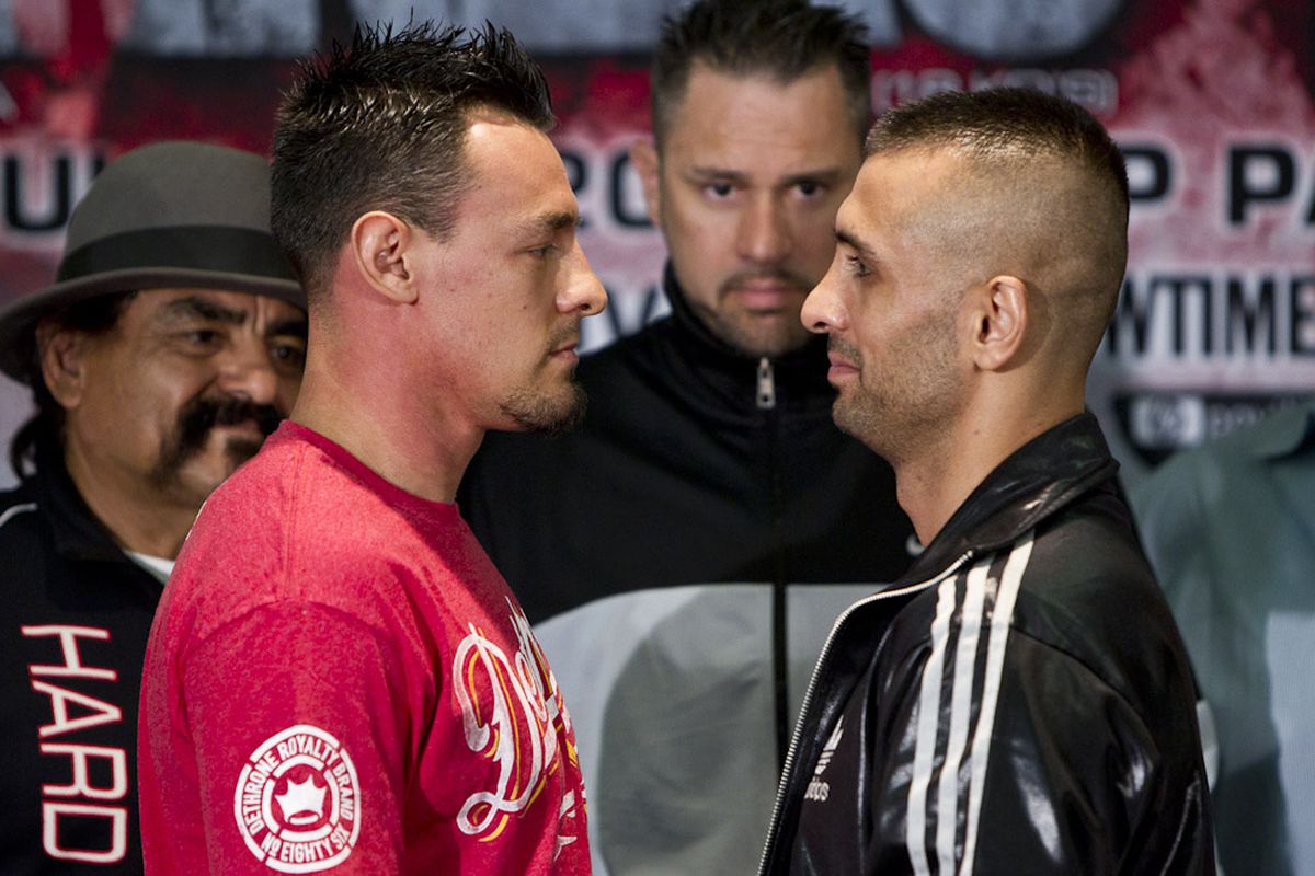 Robert Guerrero and Selcuk Aydin settle things tonight on Showtime. (Photo by Esther Lin/Showtime)