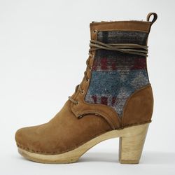 No.6 8" Lace Up Blanket Boot on High Heel in Tobacco , $235 (originally $425)