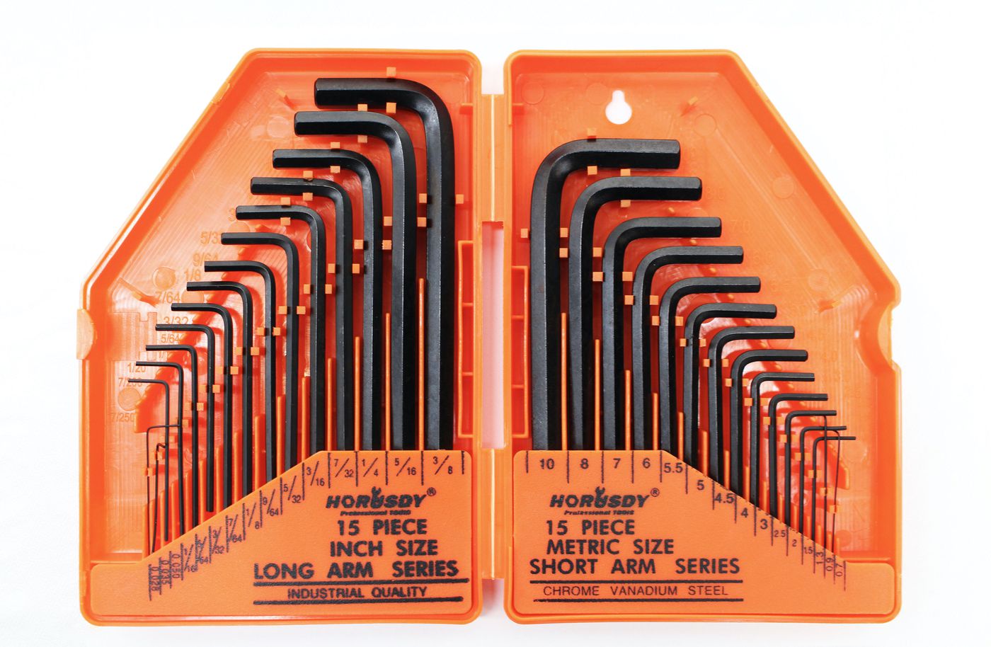 HUGE SET OF 36 WRENCHES WITH BALL END Metric & SAE Sizes in Both Long & Short Arm Allen Wrench/Hex Key Set 