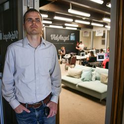 Neal Harmon, co-founder and CEO of VidAngel, poses for a photo at the company's office in Provo on Wednesday, July 20, 2016.