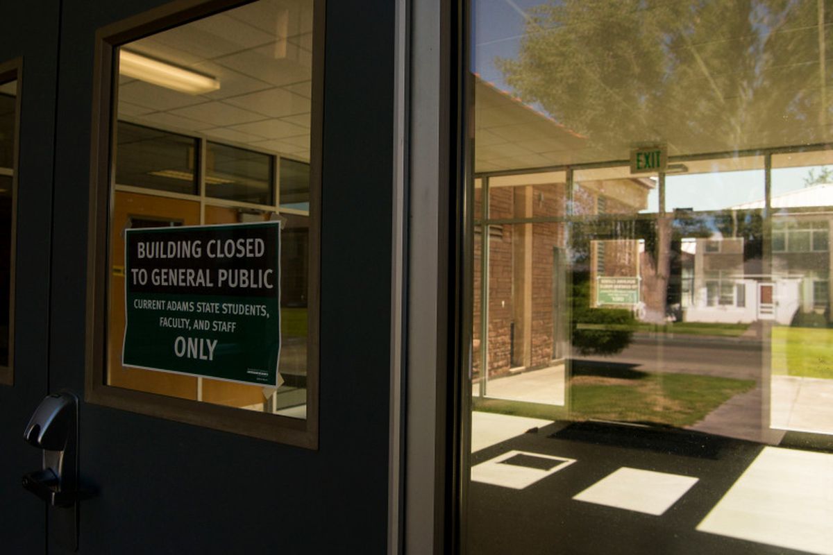 Adams State University in Alamosa, pictured on Wednesday, July 1, 2020, is one of several campuses facing a tough economic future in light of the coronavirus pandemic.