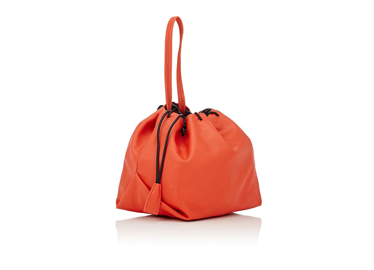 A Kara red orange satchel bag