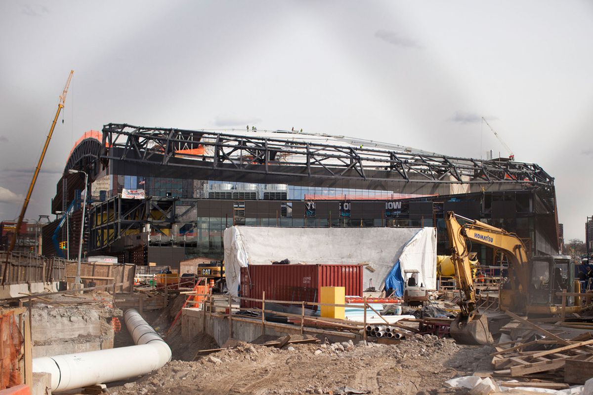 The Barclays Center, the home of the 2012 Legends Classic.  (Photo by Andrew Burton/Getty Images)