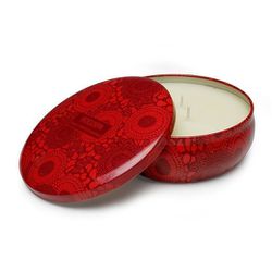 You'll find <a href="http://www.shop.hipsterhome.com/product.sc?productId=1378&categoryId=40">Voluspa three-wick candle</a> ($19.95) in the popular Goji and Torocco Orange scent at Hipster Home in Chestnut Hill.