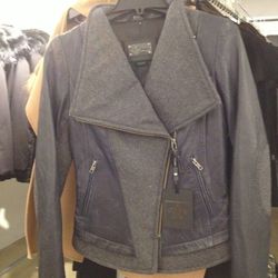 Mackage Roe wool and leather jacket, $246