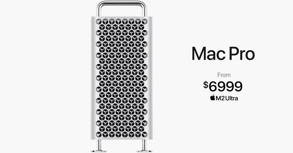 Apple announces Mac Pro with M2 Ultra, starting at $6,999