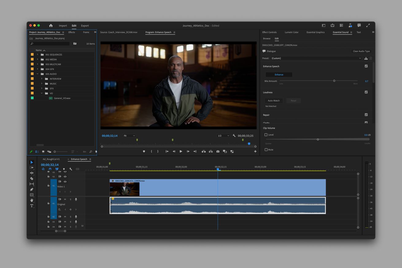 A screenshot of Adobe Premiere Pro.