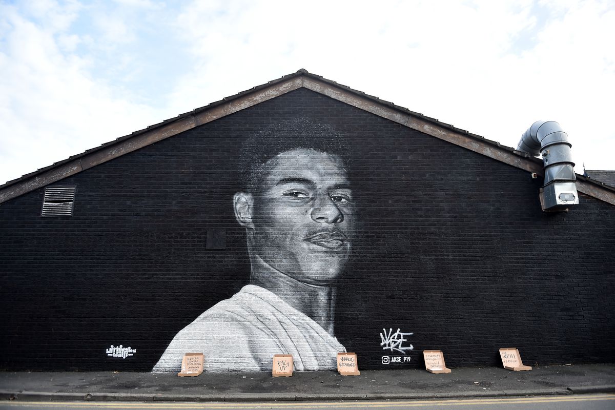 Marcus Rashford Mural In Manchester