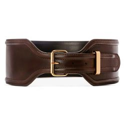 Croc Effect Belt in Brown, $29.99 (Available on Net-A-Porter)