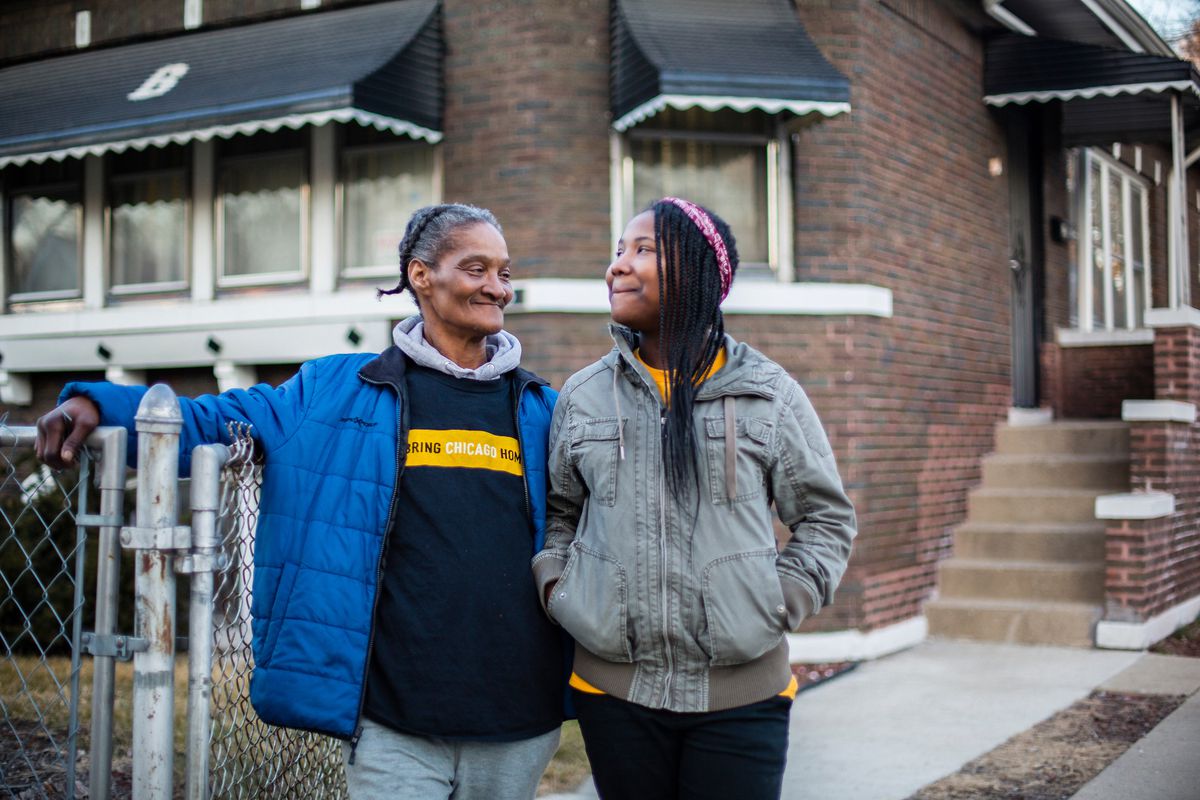 Margaret Bingham and her daughter Mariah Bingham at their current home in Chicago, Tuesday, March 3rd, 2020.