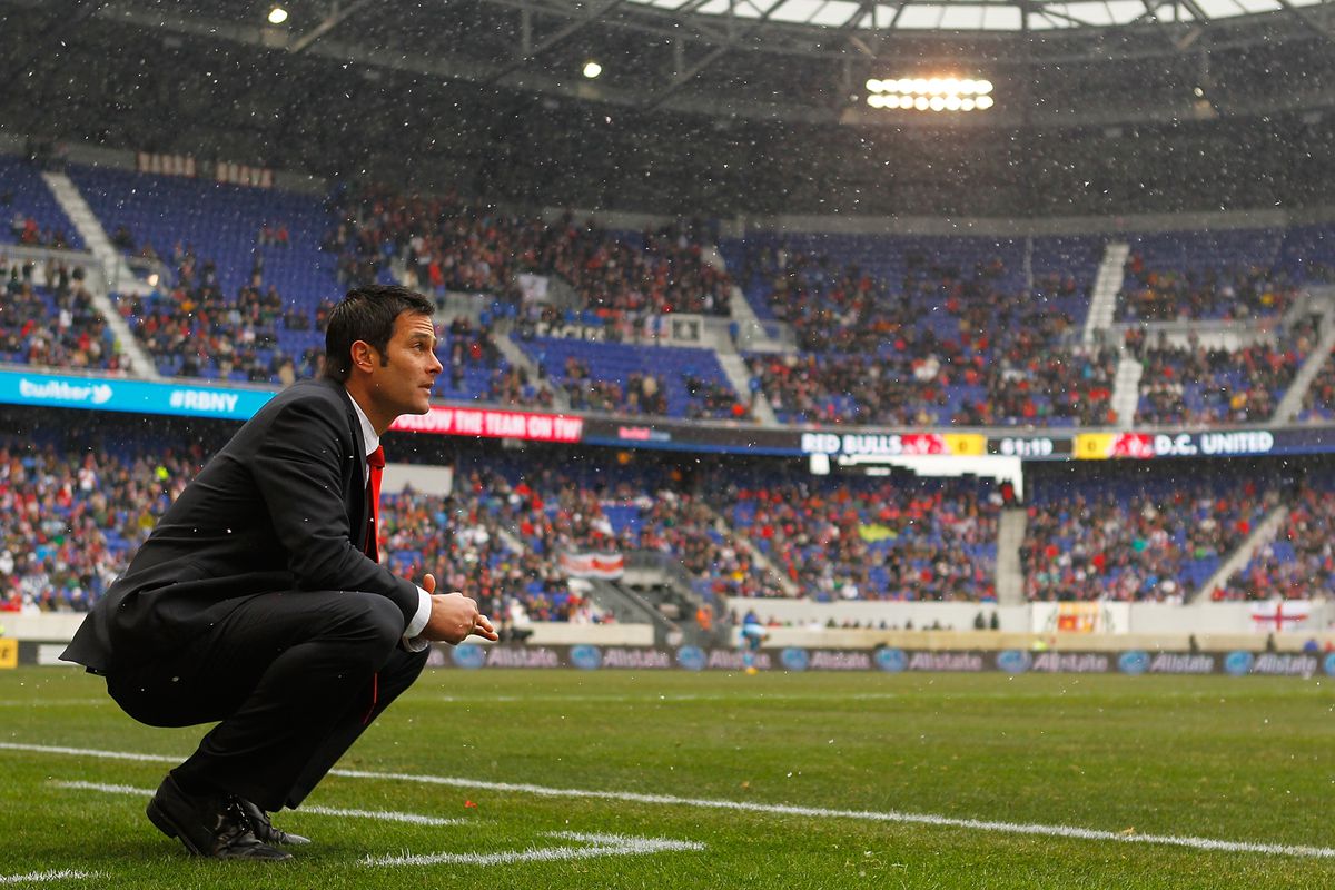 Red Bulls Manager Mike Petke Searches for the Proper Viewing Angle to Spring the New York Attack