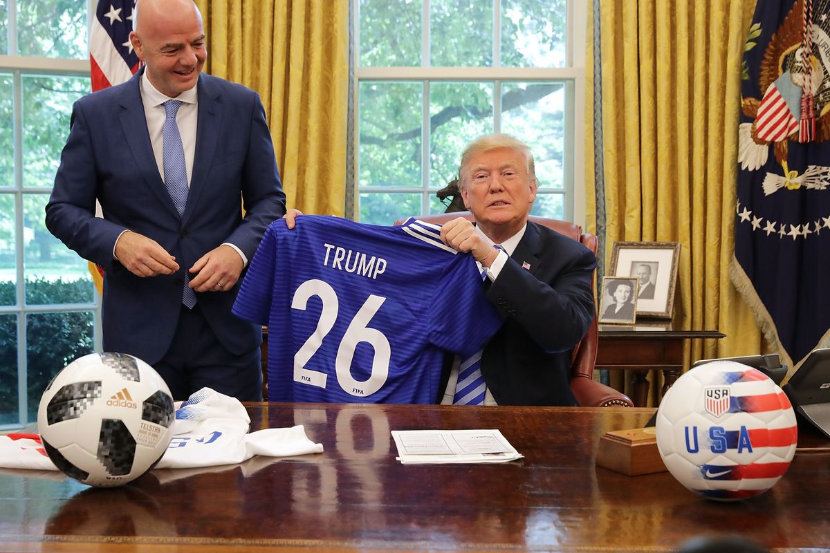 President Trump Meets With FIFA President Gianni Infantino At White House