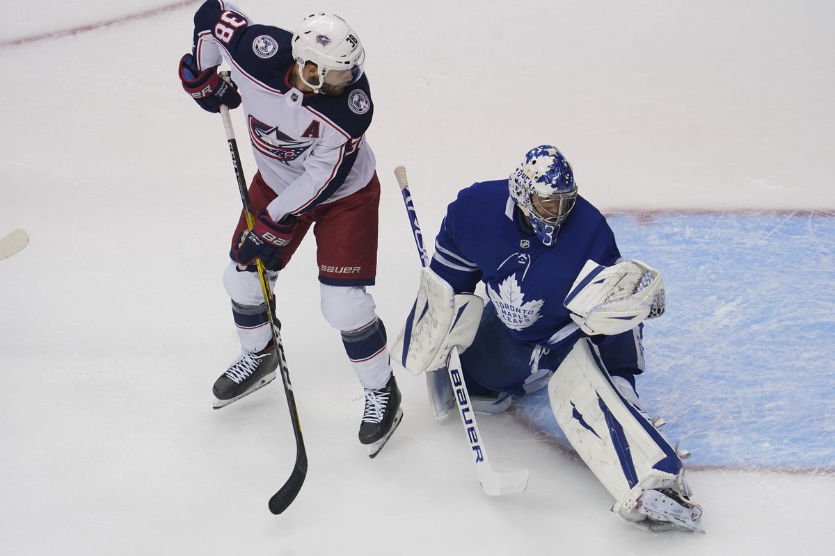 NHL: Eastern Conference Qualifications-Columbus Blue Jackets at Toronto Maple Leafs
