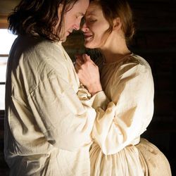 Fletcher McTaggart (John Proctor) and Claire Brownell (Elizabeth Proctor) in Pioneer Theatre Company's "The Crucible.”