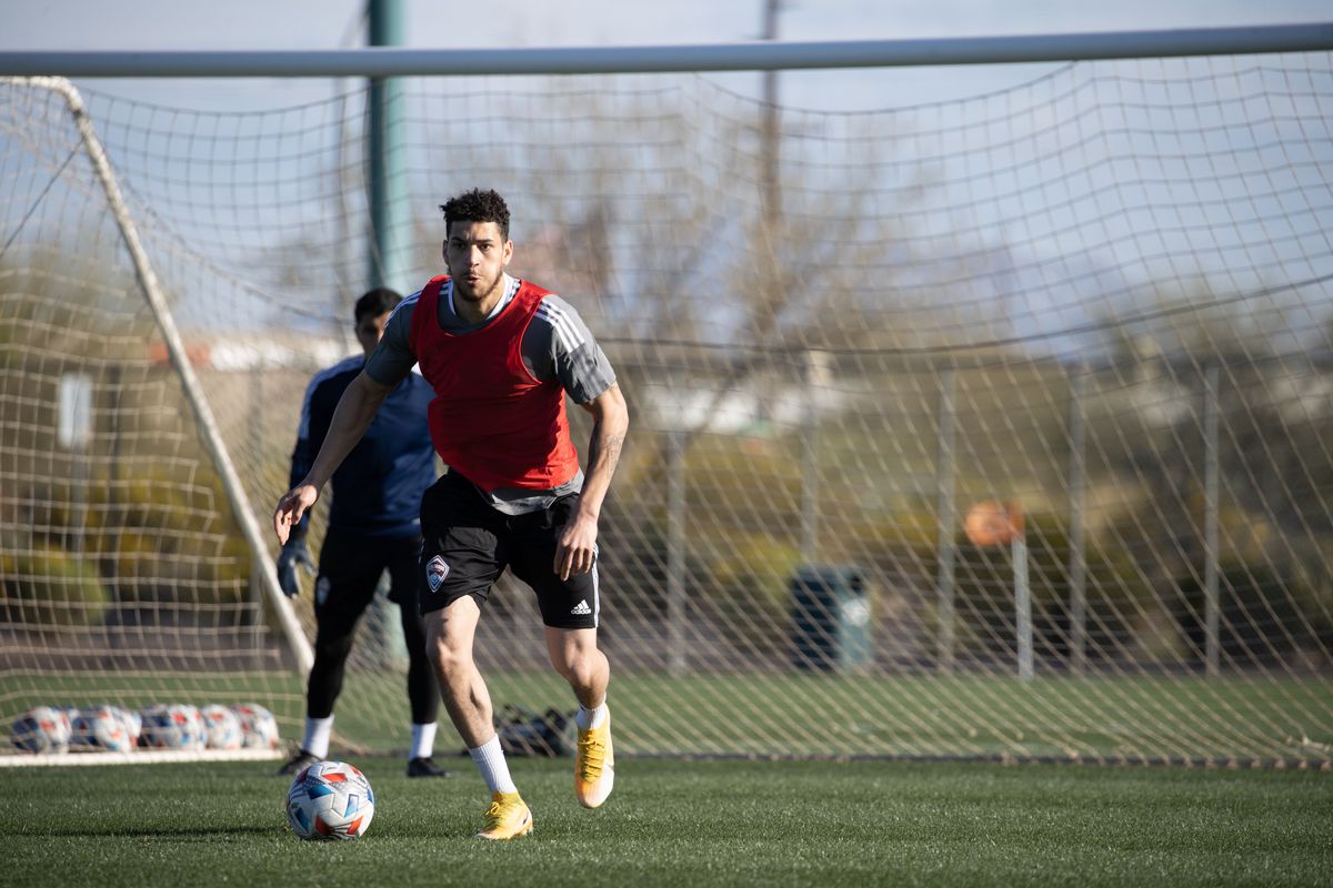 Michael Edwards trains with the Colorado Rapids