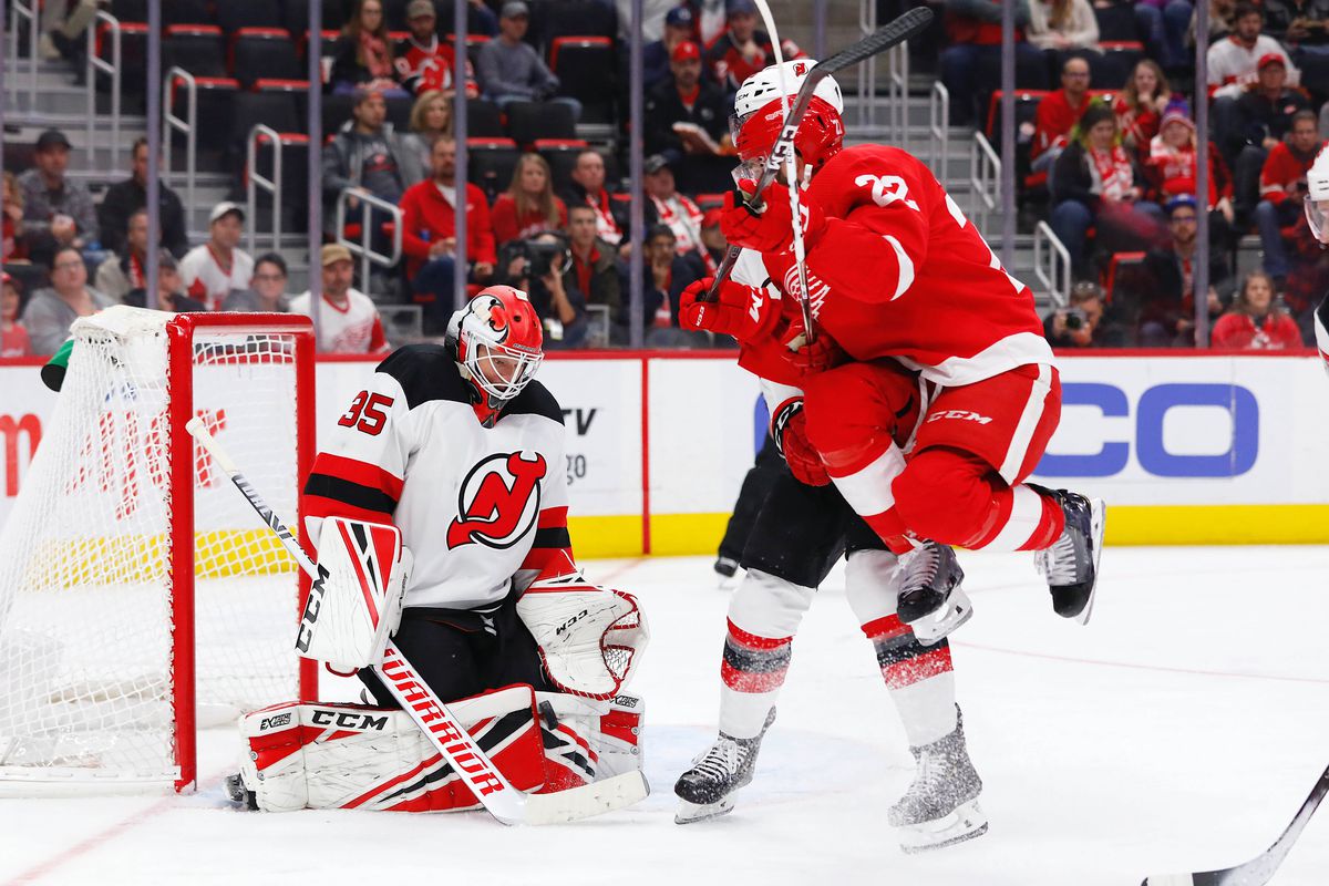 NHL: New Jersey Devils at Detroit Red Wings