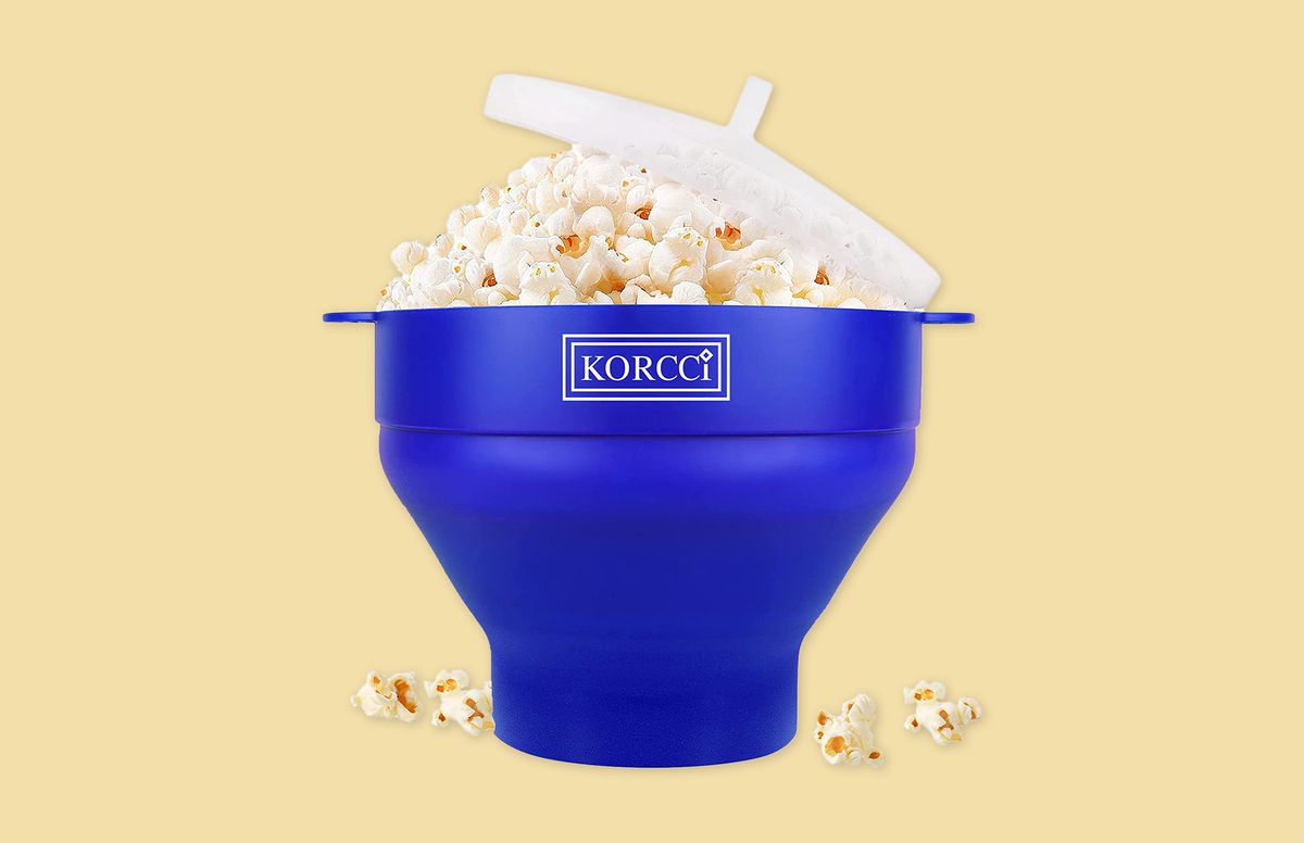 KORCCI Microwavable Silicone Popcorn Popper