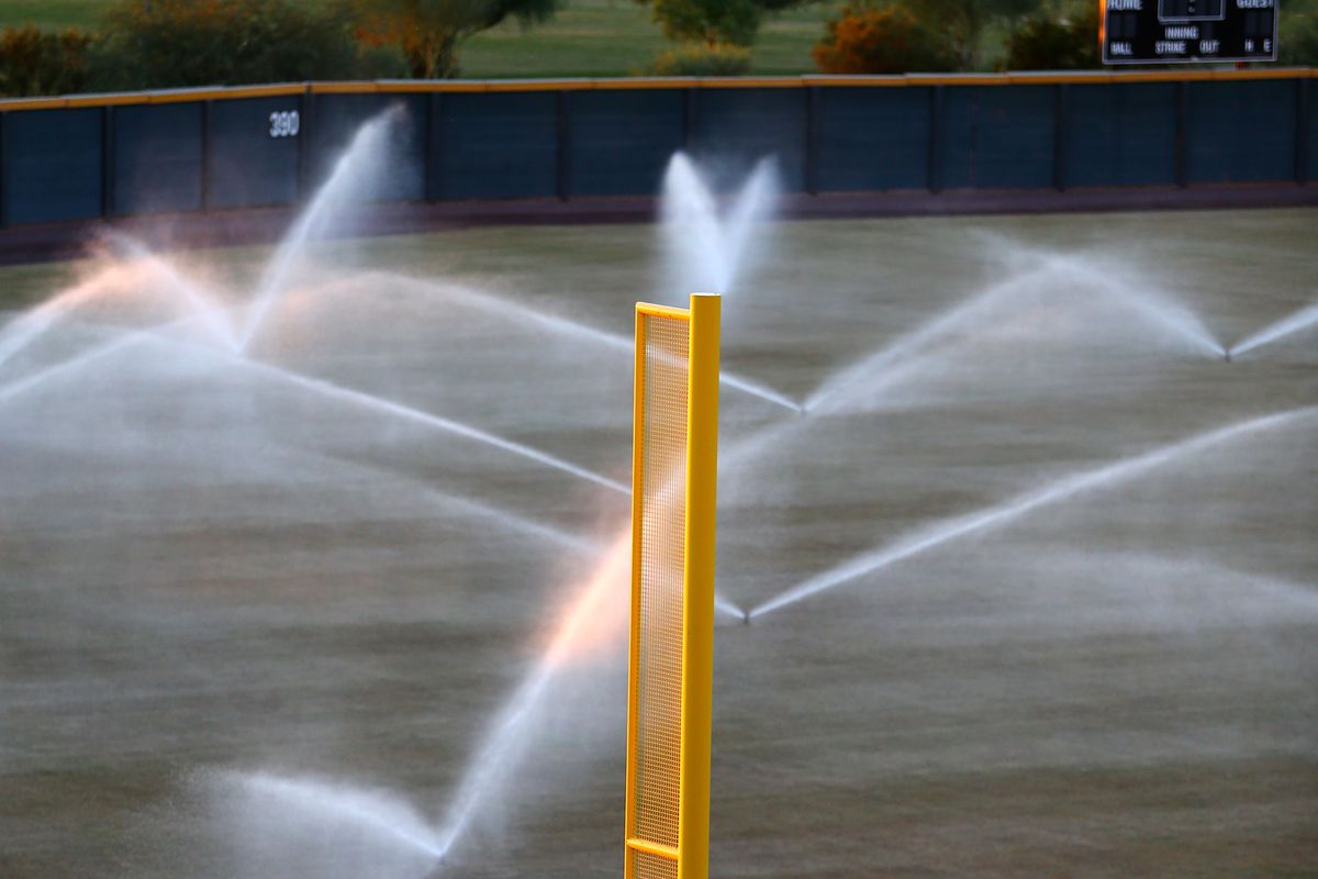 Watering the Arizona Fall League