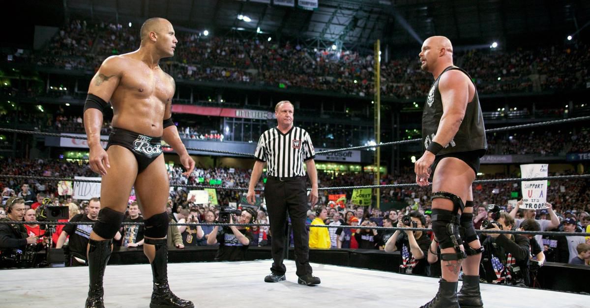A playlist of full matches from past WrestleMania events, like Stone Cold v...