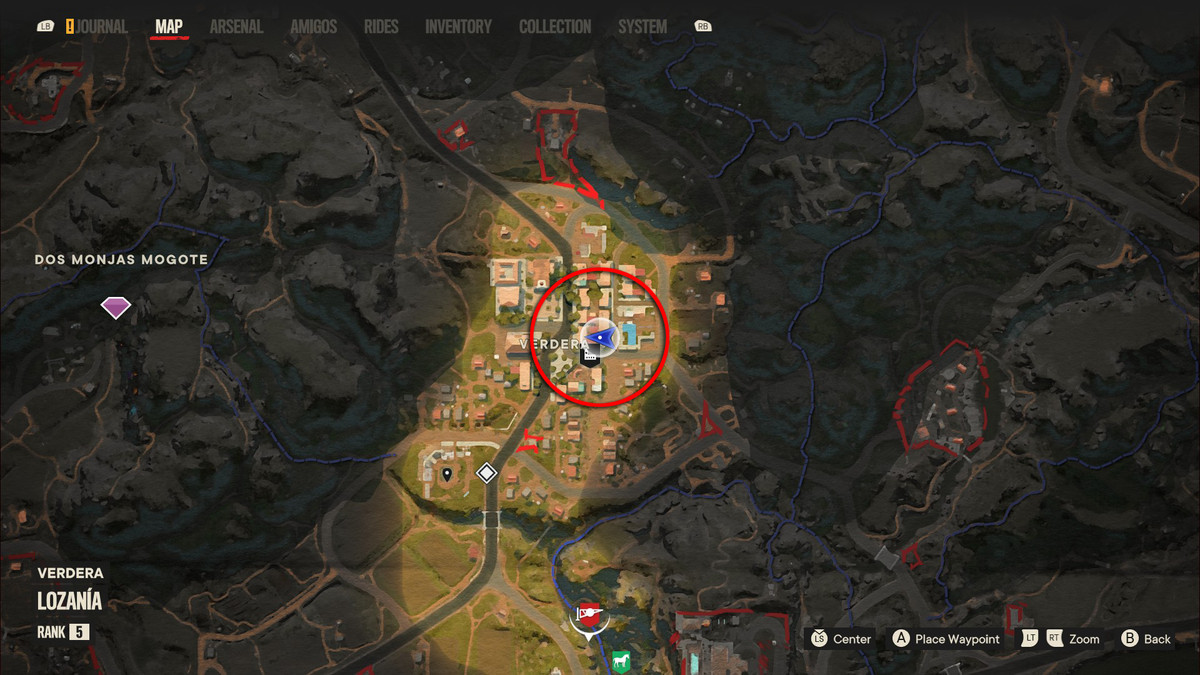 A Criptograma chart location and map from Far Cry 6