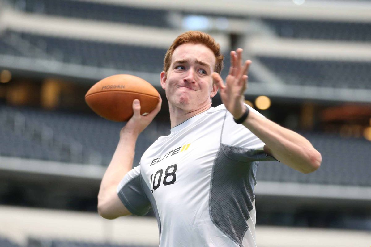 James Morgan throws during the Elite 11 Quarterback Camp earlier this year.