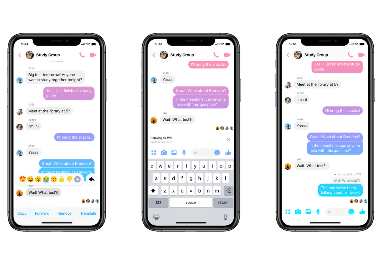 Facebook is updating Messenger today with a new feature: the ability to quo...