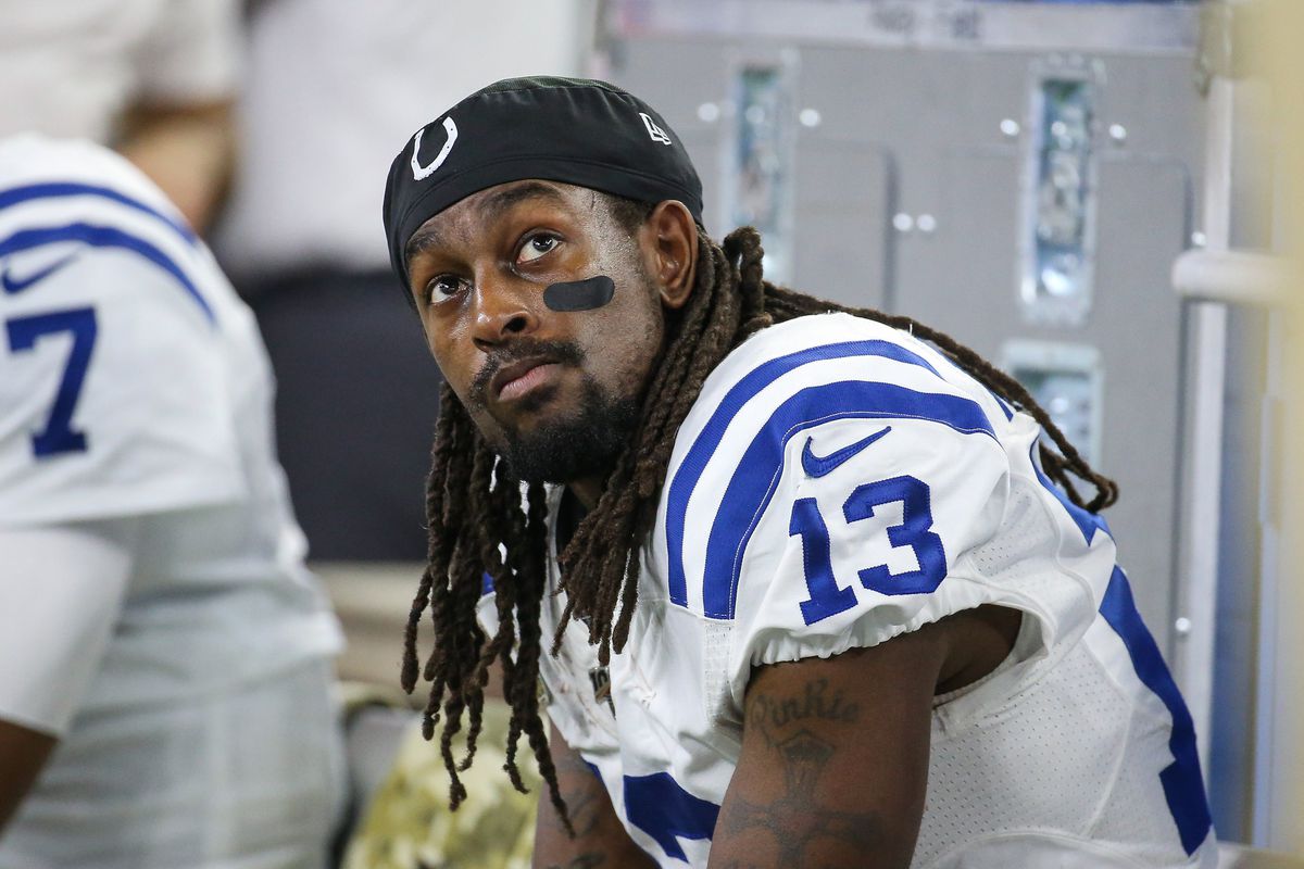 Indianapolis Colts wide receiver T.Y. Hilton during the game against the Houston Texans at NRG Stadium.