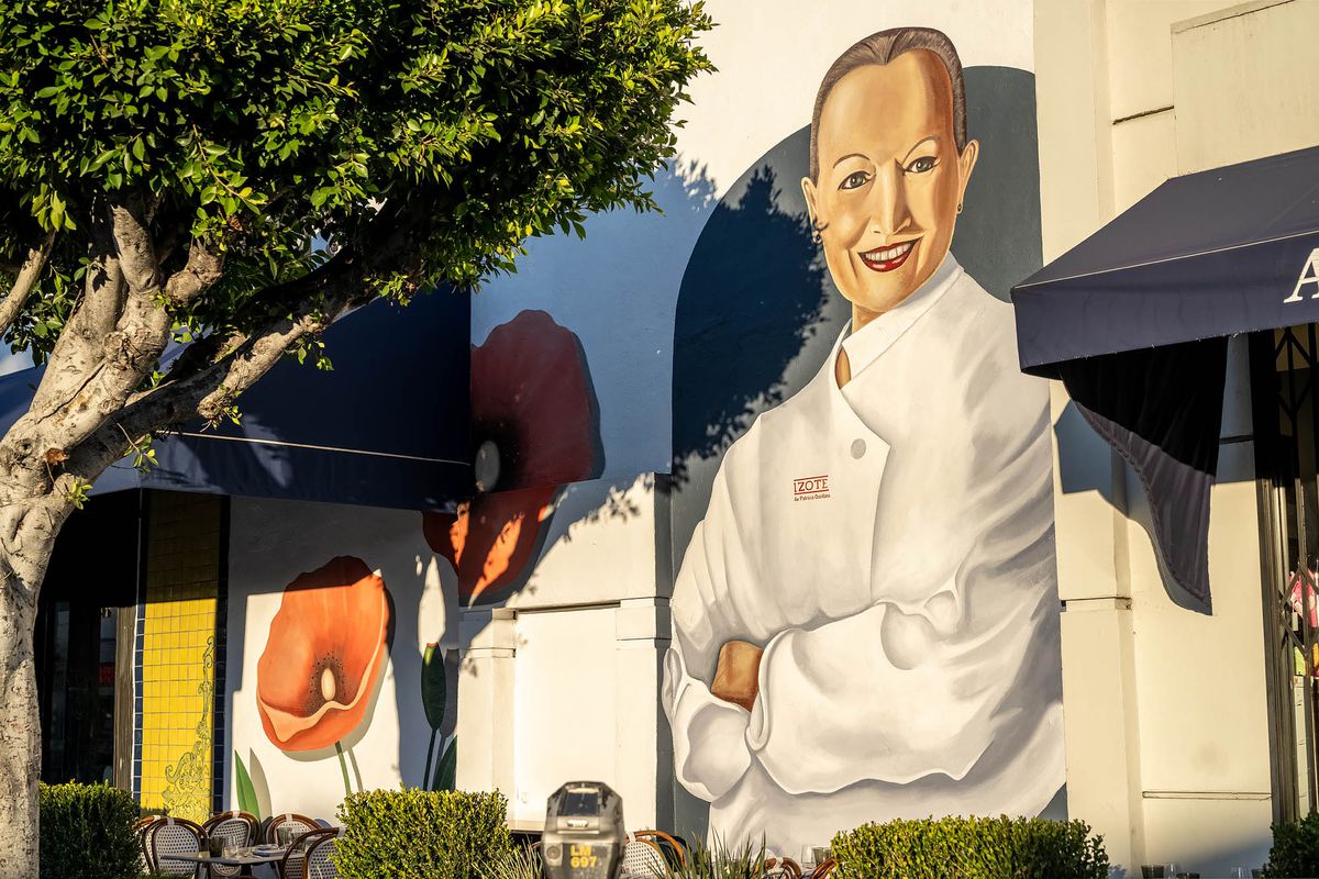 Patricia Quintana appears on the restaurant’s mural at Zozo.