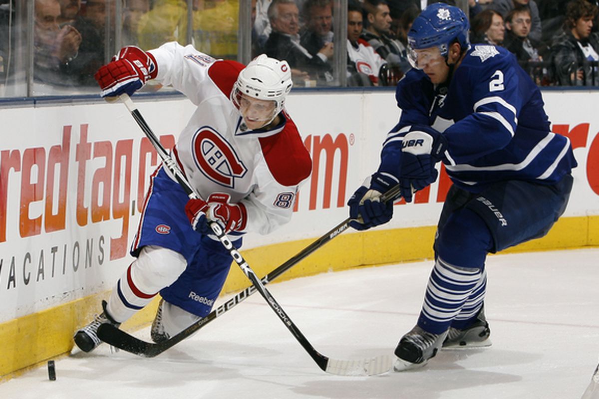 Lars Eller (left) underwent successful shoulder surgery Friday in Toronto. (Photo by Abelimages/Getty Images)