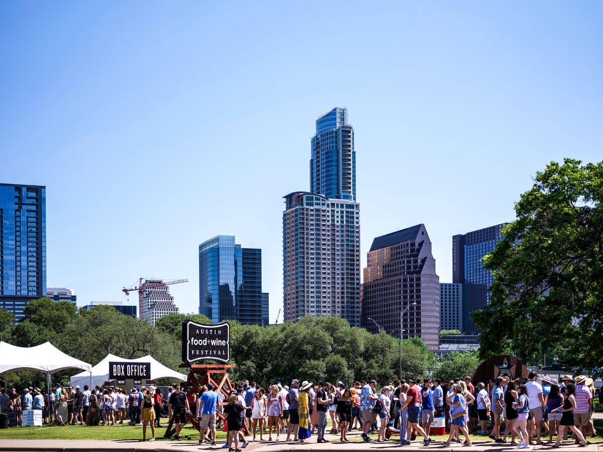 The crowd at Austin Food &amp; Wine Festival 2019