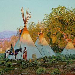 An Indian encampment scene by John Jarvis also will be on display at Southam Gallery.