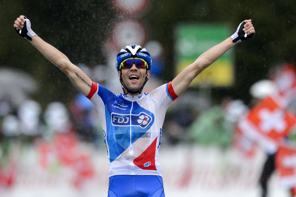Pinot wins Romandie Stage 5 (Getty, Fabrice Coffrini)