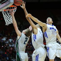 Bingham and Copper Hills play for the 5A basketball championship in the Huntsman Center at the University of Utah Saturday, March 5, 2016. Bingham won 61-44.