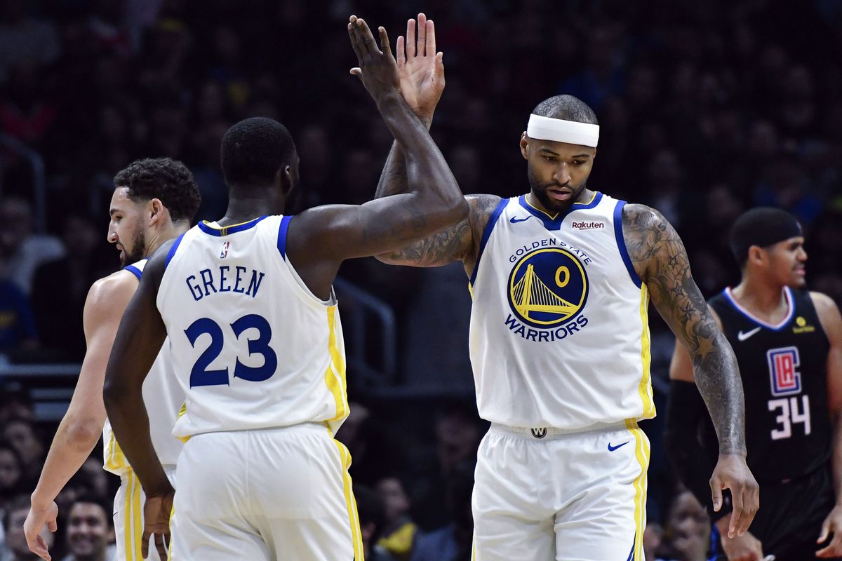 Image result for demarcus cousins warriors usa today