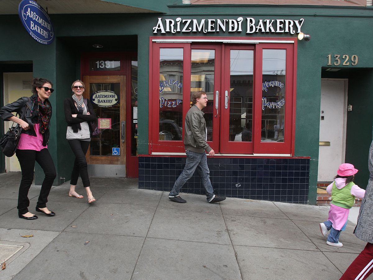 Like its East Bay predecessors, the San Francisco branch of Arizmendi Bakery specializes in artisan breads, pizza and morning pastries.