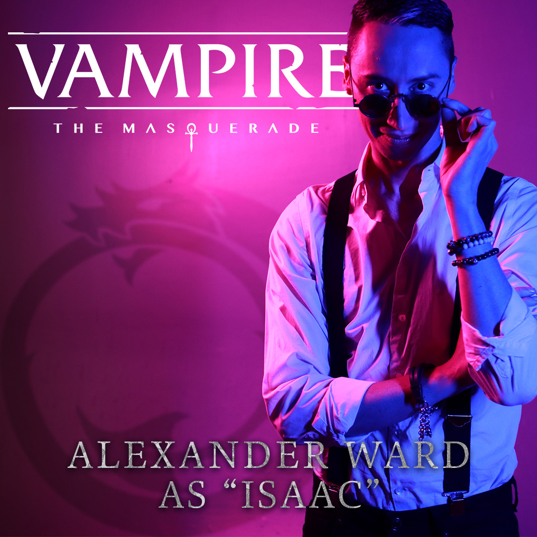 Alexander Ward como “Isaac” en material promocional de NY BY Night.