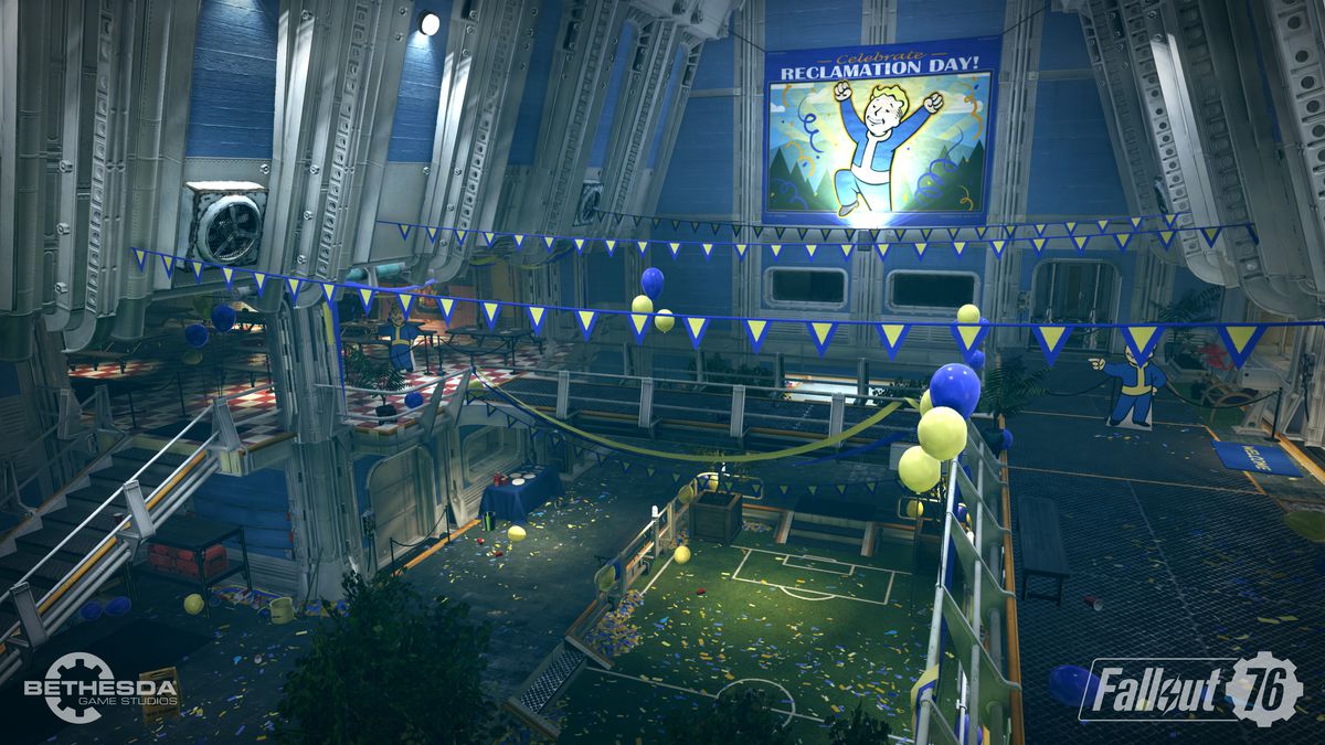 Fallout 76 - interior of Vault 76