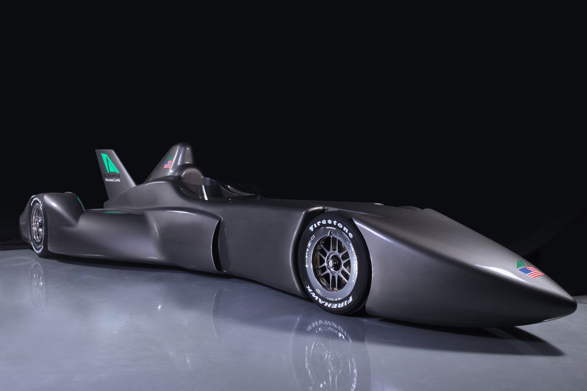 The DeltaWing concept IndyCar, unveiled on Wednesday, February 10, 2010 at the Chicago Auto Show (Photo: DeltaWing, LLC)
