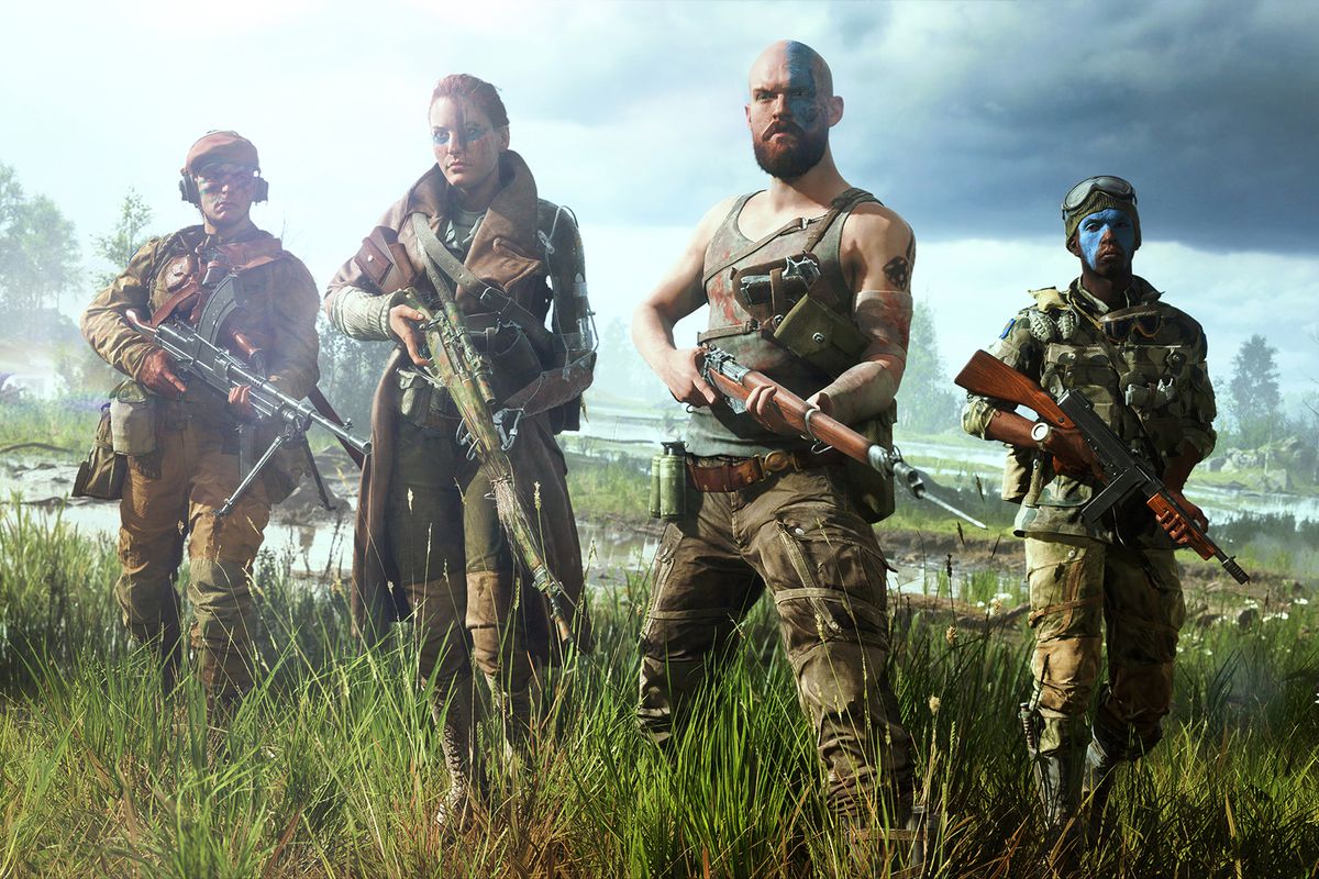 The classic support classes, represented by iconic new characters for Battlefield 5