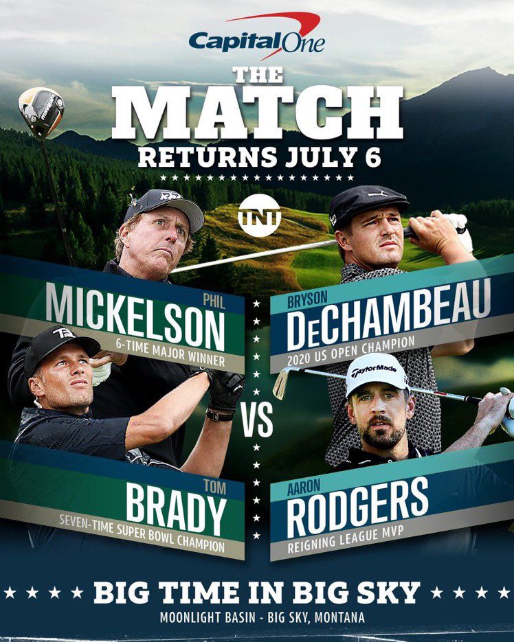 Tom Brady and Aaron Rodgers are going head-to-head in 'The Match' golf  tournament - SBNation.com