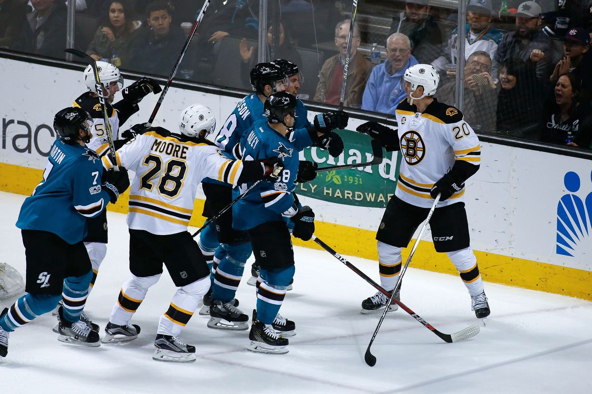 NHL: Boston Bruins at San Jose Sharks