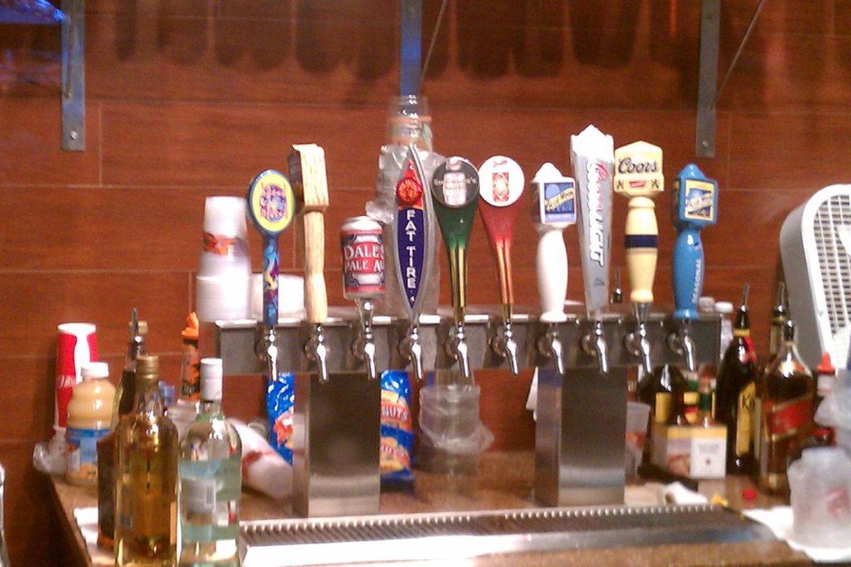 Just a few of the alcohol options at Coors Field