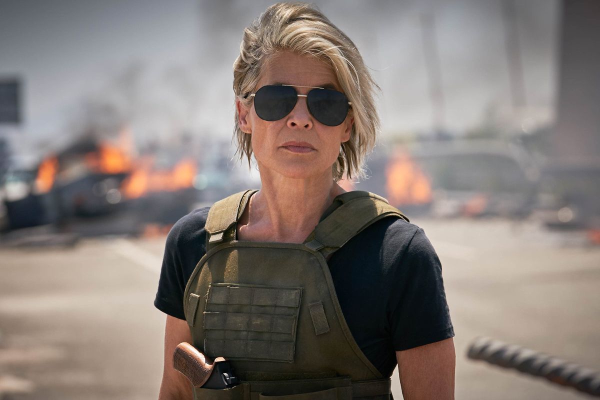 Linda Hamilton returns in Terminator: Dark Fate.