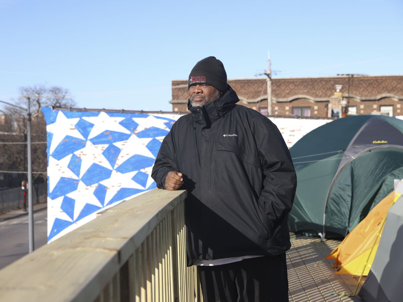 On Nov. 20, Pastor Corey Brooks, founder of Project H.O.O.D., began a 100 day campout at 6615 S King Dr in West Woodlawn. His goal is to bring attention to the violence and poverty of the area and to raise money for a new resource center.