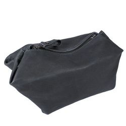 <strong>The Transience</strong> Leather Dopp Kit in Black, <a href="http://transiencetravel.com/collections/basics/products/dopp-kit">$175</a>