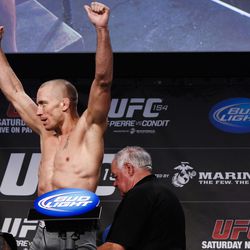 UFC 154 weigh-in photos