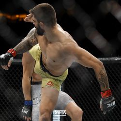 Elizeu Zaleski dos Santos lands devastating kick at UFC 224.