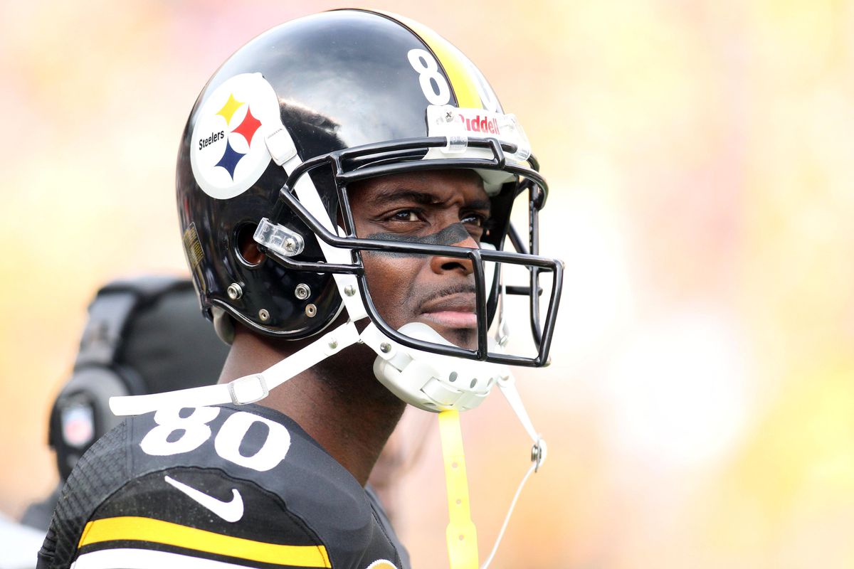 Plaxico Burress with the Steelers in 2012